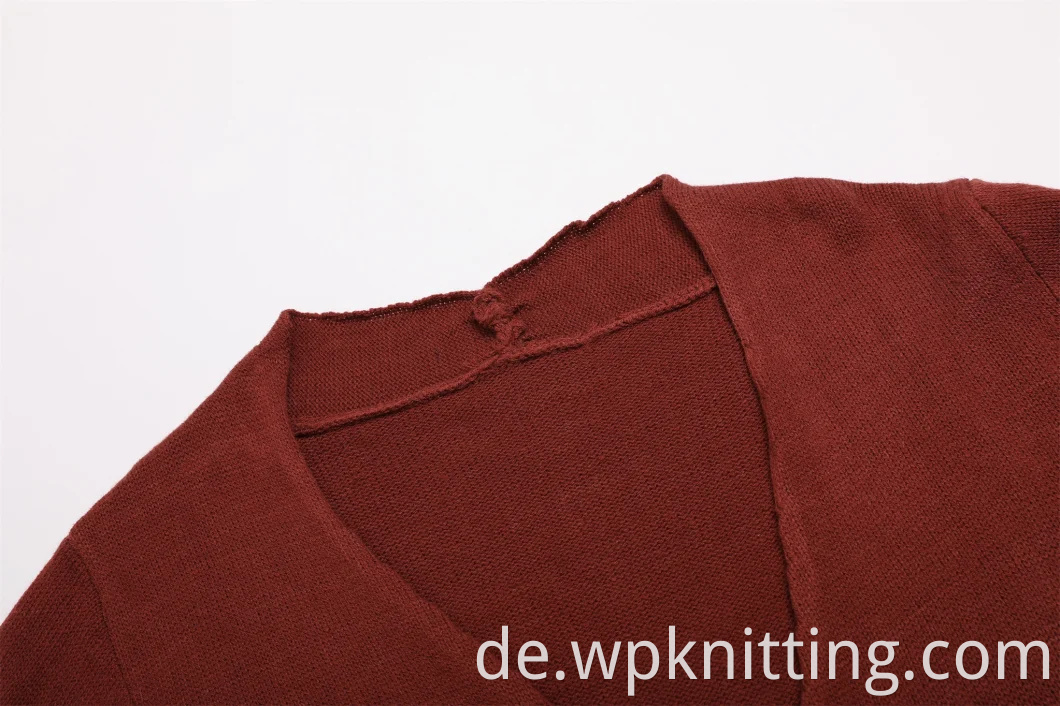 Sexy V-Ausschnitt-Pullover Plus-Größe Kleidung Frauen langärmelige Pullover-Strickwege